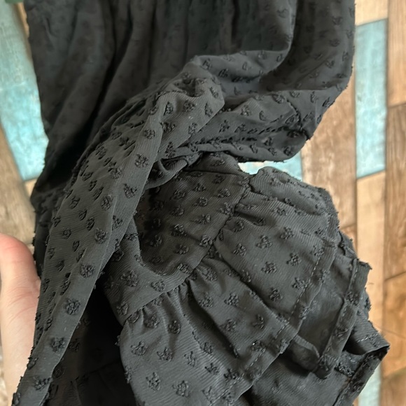 Wild fable XS black heart texture layered tie shoulder dress - Picture 16 of 16